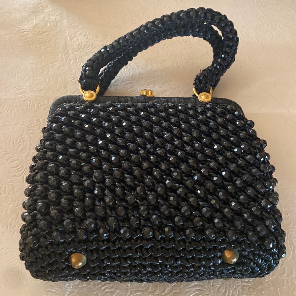 Black Lefcort Vintage evening bag.